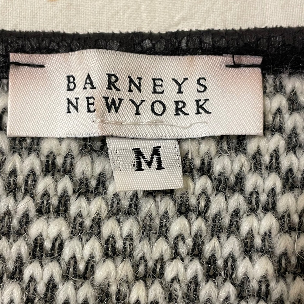 Barneys New York Womens Size‎ Medium Knit Cardigan Sweater Jacket Wool Blend - Picture 3 of 11